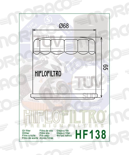 Filtre à huile Hiflofiltro