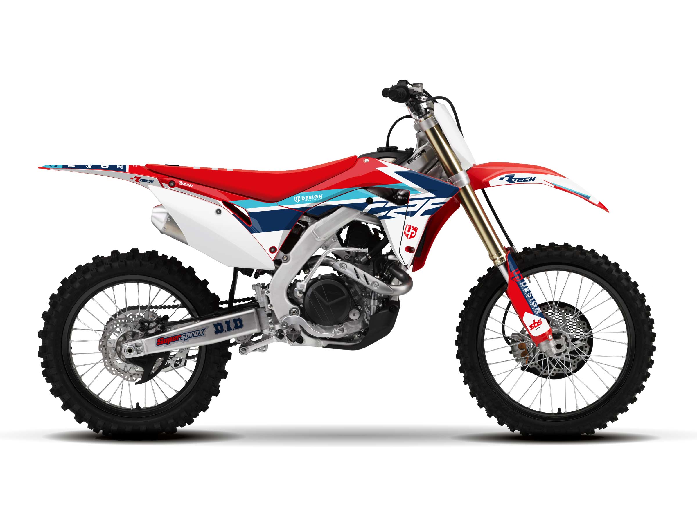 Kit Déco UP ROUND HONDA CRF 450 R (2019-2020) Rouge