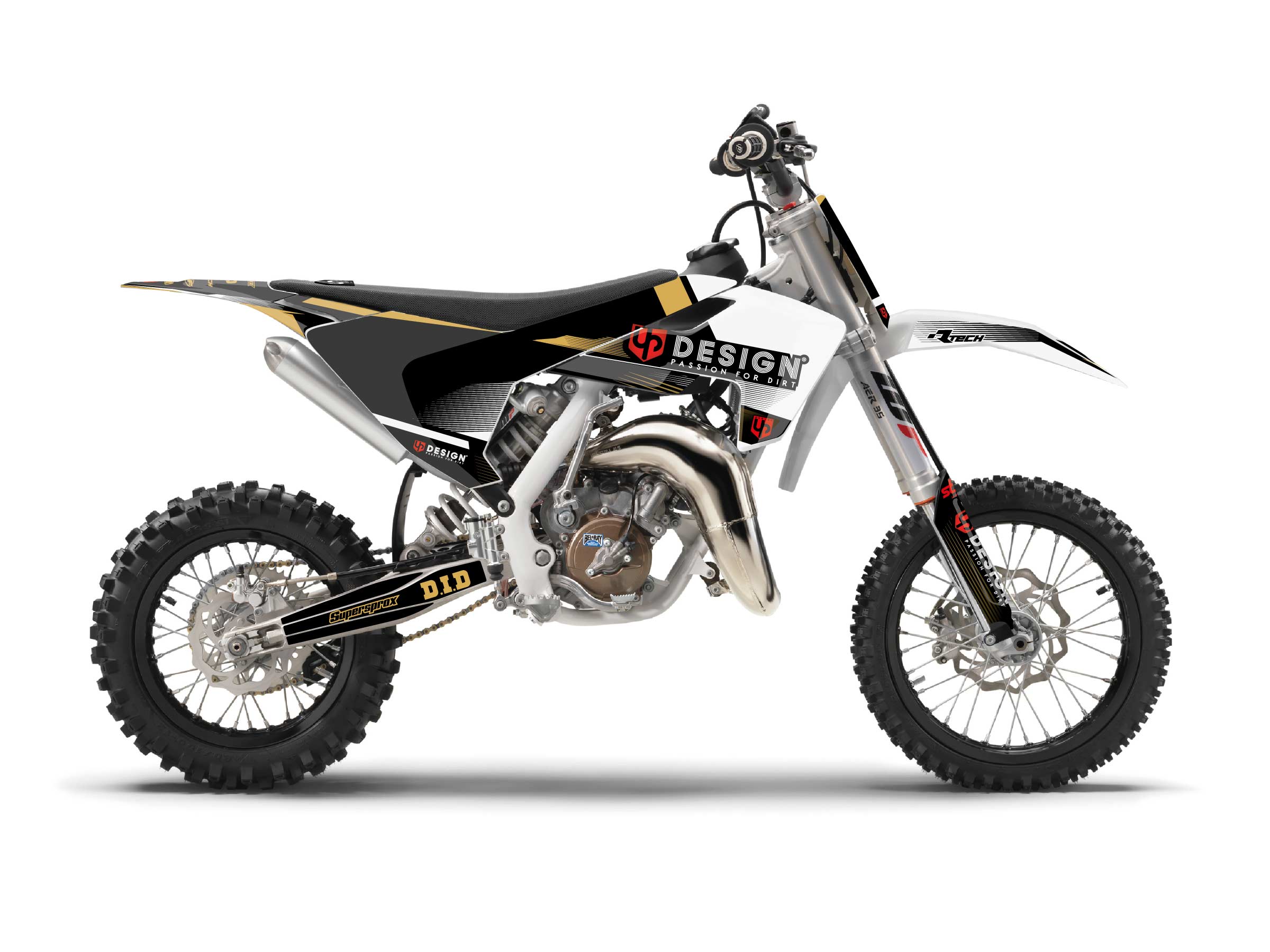 Kit Déco UP SPIKE HUSQVARNA TC 65 (2019-2022) Noir-Blanc