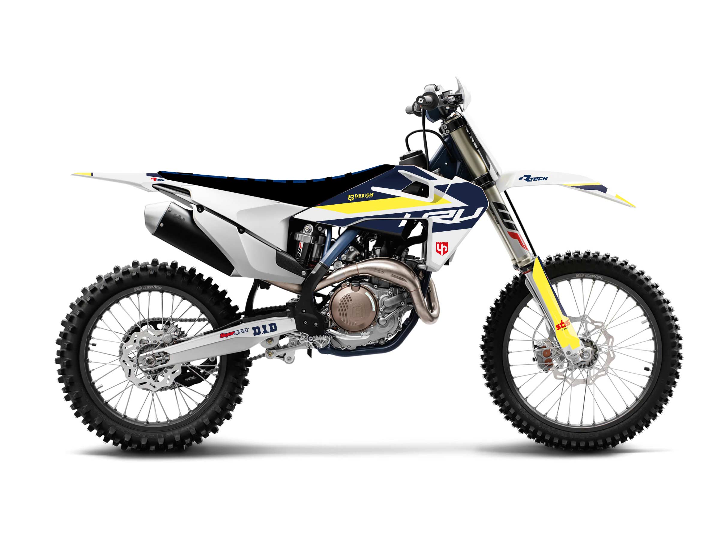 Kit Déco UP ROUND HUSQVARNA TC (2015-2016) Blanc