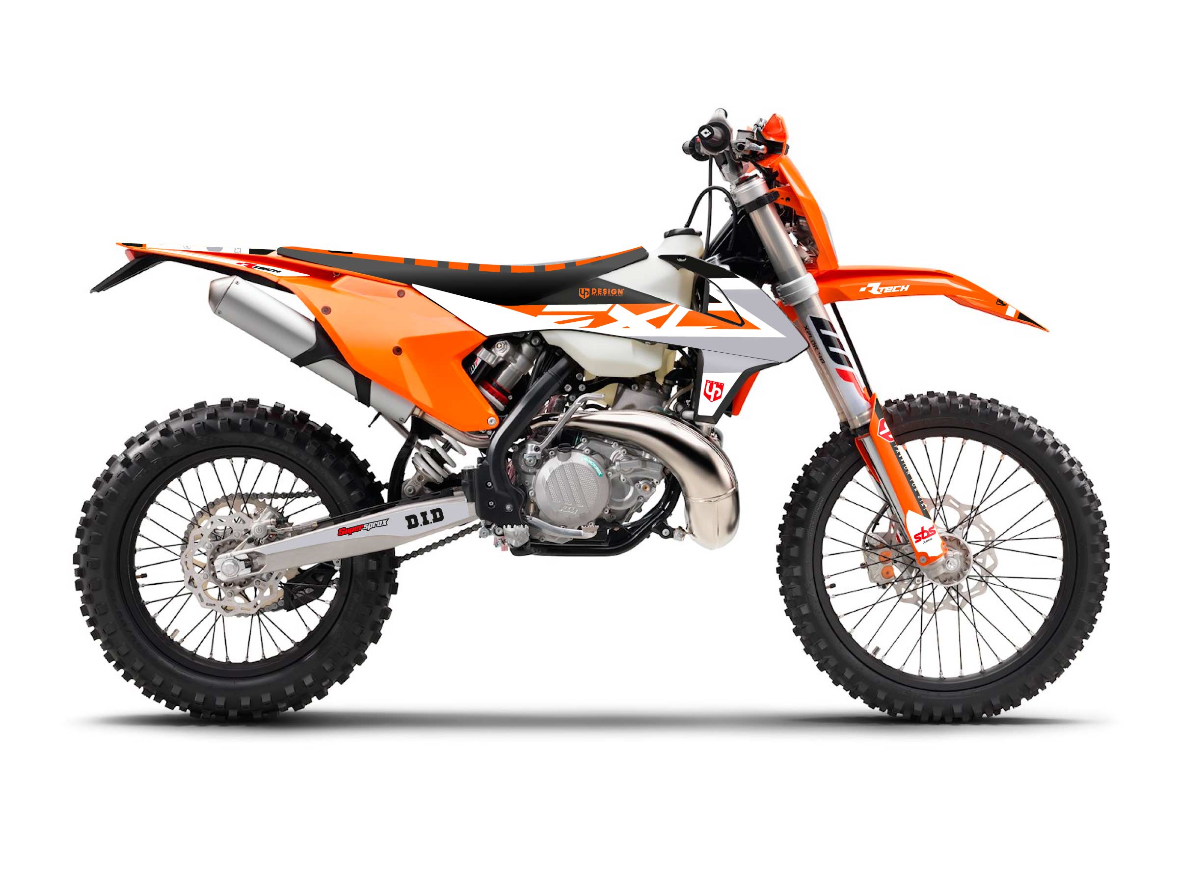 Kit Déco UP ROUND KTM EXC / EXC-F (2008-2011) Orange