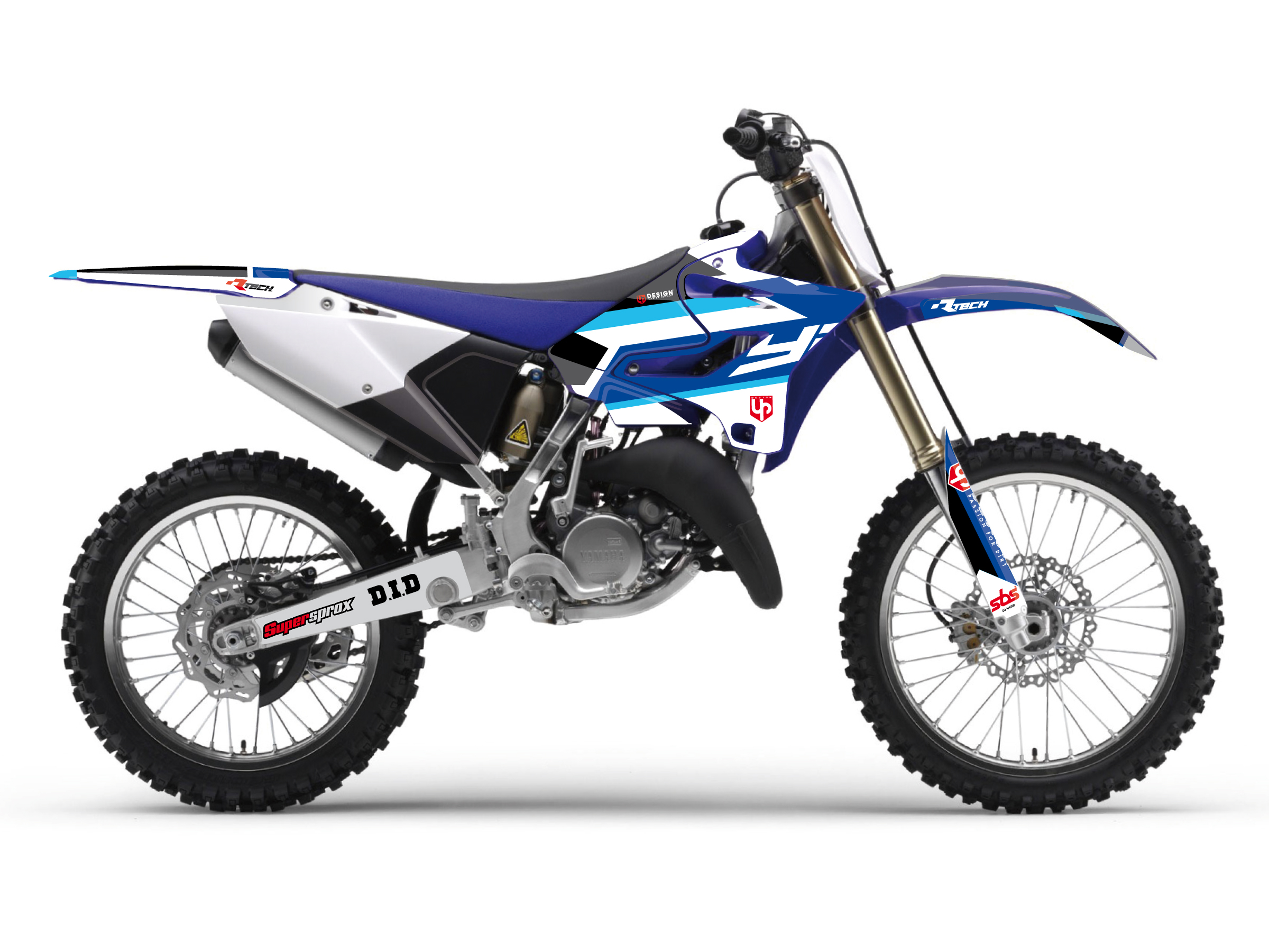 Kit Déco UP ROUND YAMAHA YZ (2006-2008) Bleu