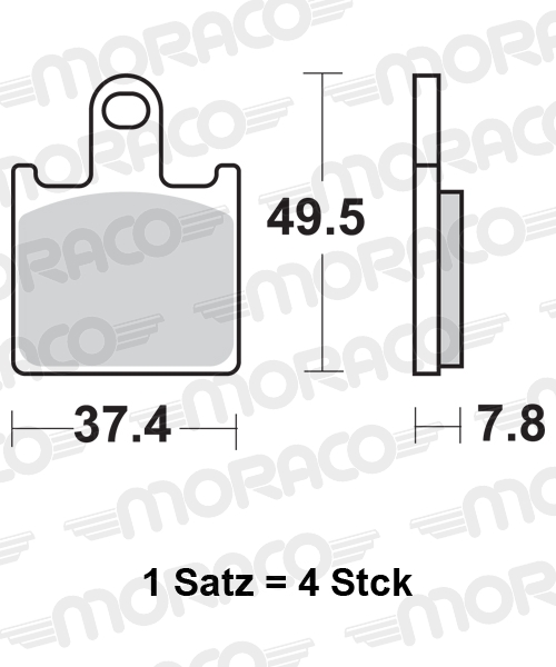 PLAQUETTES DE FREIN SBS 838HS