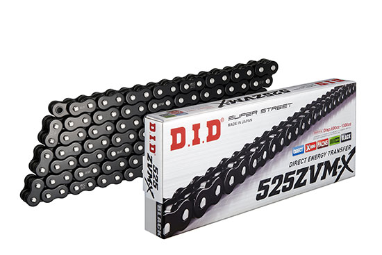 Chaine DID525ZVM-X(BK&BK) x 114 mail. ZJ