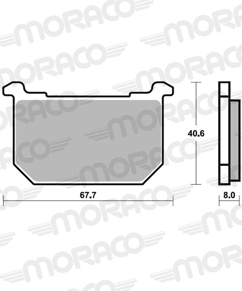 PLAQUETTES DE FREIN SBS 539RQ