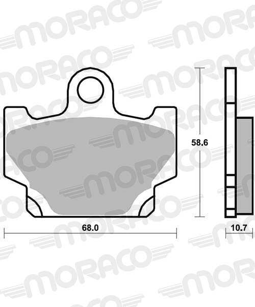 PLAQUETTES DE FREIN SBS 550RQ