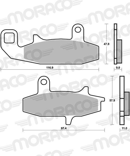 PLAQUETTES DE FREIN SBS 626RQ