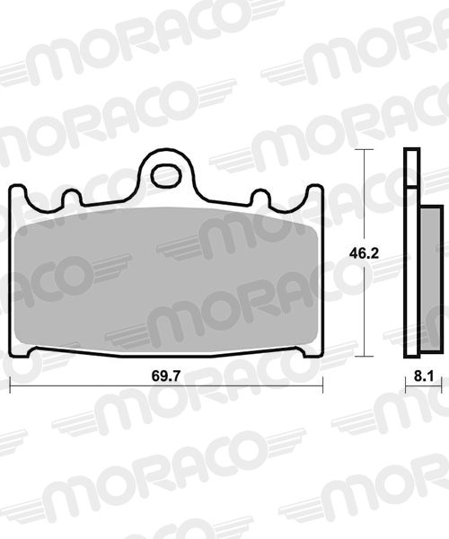 PLAQUETTES DE FREIN SBS 631RQ