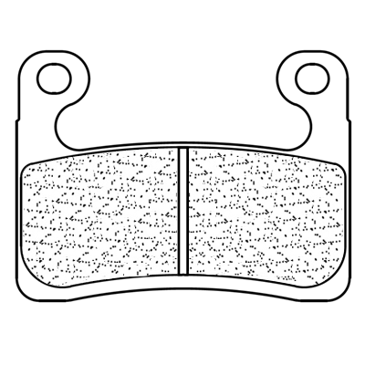 Plaquettes de frein route avant 1257A3+