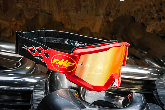 FMF POWERCORE Assault Grey - Ecran Miroir Silver 