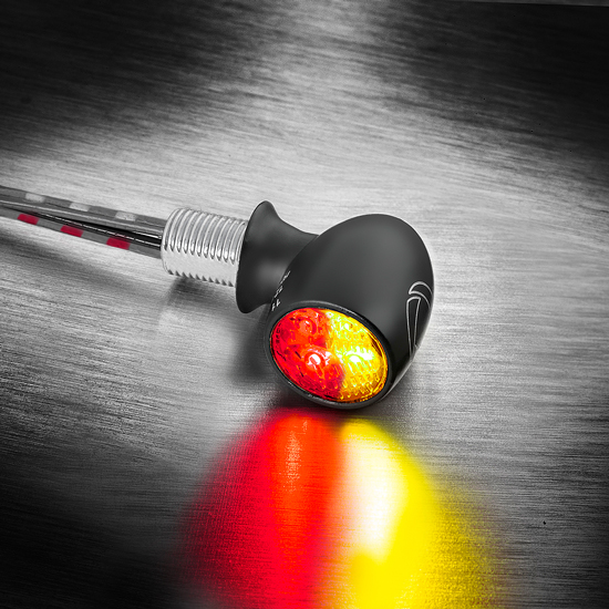 Clignotant Atto DF Noir - Feu AR et cligno