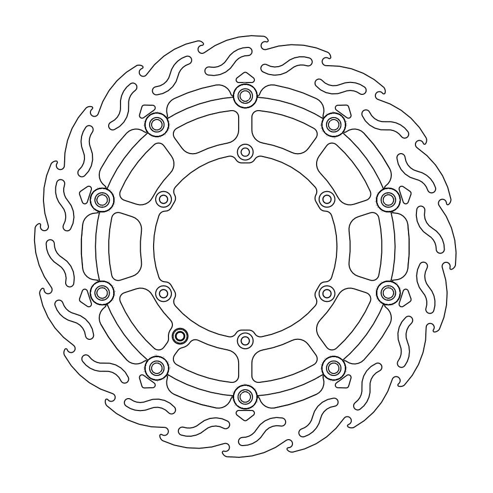 Disque avant Flame Supermoto Racing Beta