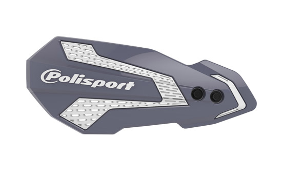 Protèges mains MX Flow kit montage Univ GRIS/BLANC