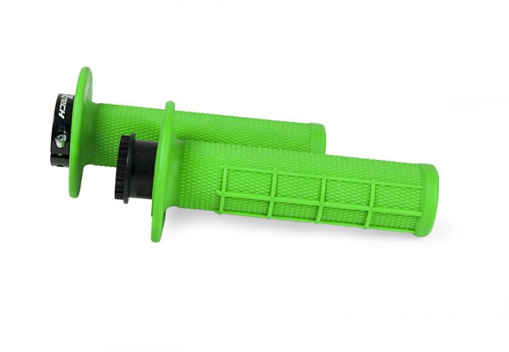 Poignées R20 Lock-on 1/2 Waffle Vert Fluo